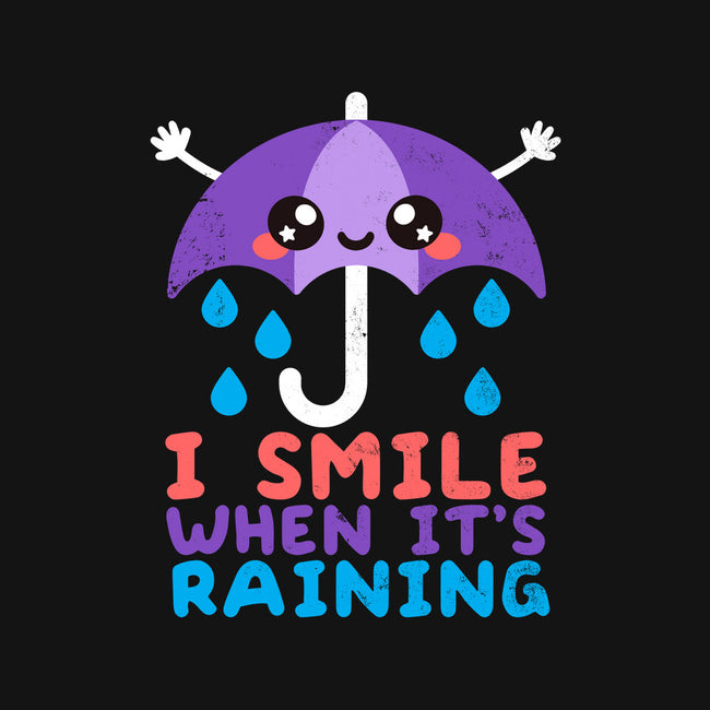 I Smile When It's Raining-womens racerback tank-NemiMakeit