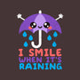 I Smile When It's Raining-womens basic tee-NemiMakeit