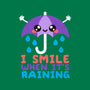 I Smile When It's Raining-womens racerback tank-NemiMakeit