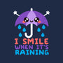 I Smile When It's Raining-none basic tote-NemiMakeit