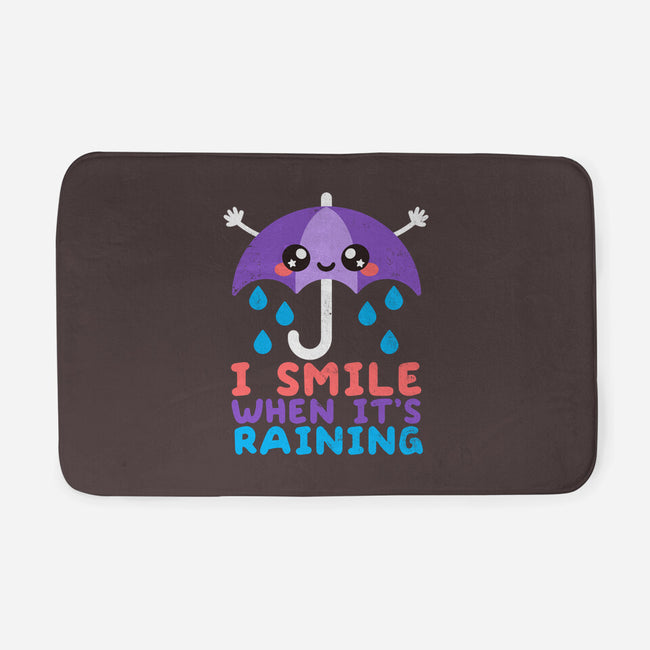 I Smile When It's Raining-none memory foam bath mat-NemiMakeit