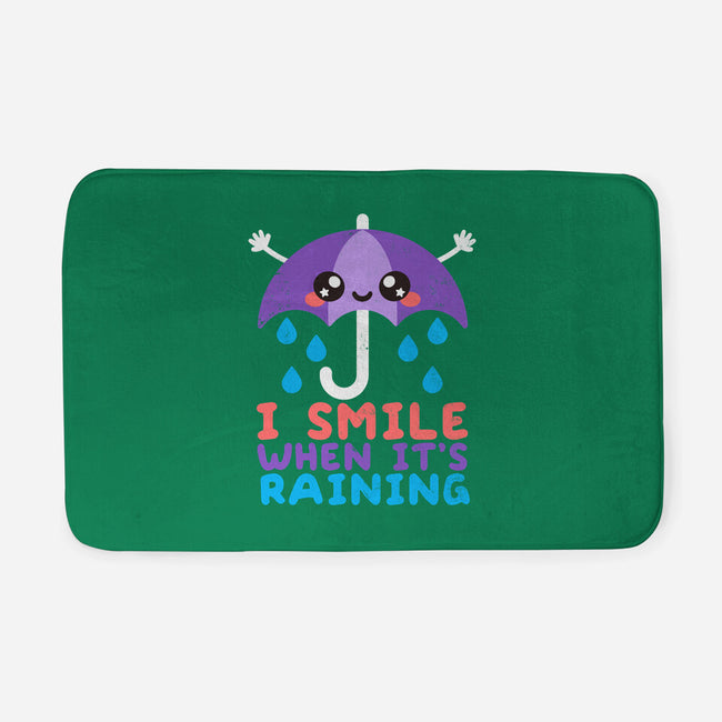 I Smile When It's Raining-none memory foam bath mat-NemiMakeit