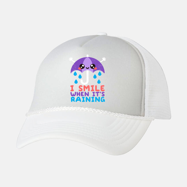 I Smile When It's Raining-unisex trucker hat-NemiMakeit