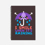 I Smile When It's Raining-none dot grid notebook-NemiMakeit