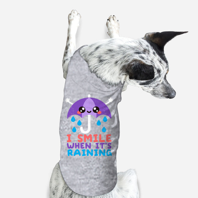 I Smile When It's Raining-dog basic pet tank-NemiMakeit