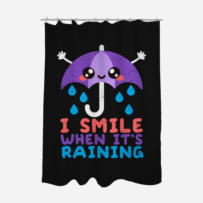 I Smile When It's Raining-none polyester shower curtain-NemiMakeit