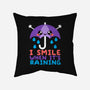 I Smile When It's Raining-none removable cover throw pillow-NemiMakeit