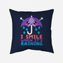 I Smile When It's Raining-none removable cover throw pillow-NemiMakeit