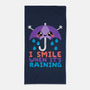 I Smile When It's Raining-none beach towel-NemiMakeit