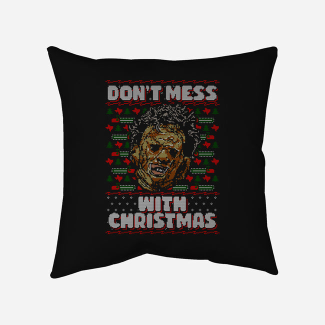 Christmas In Texas-none removable cover throw pillow-goodidearyan