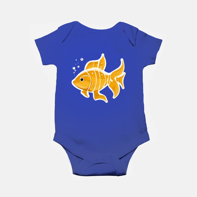 Be A Goldfish-baby basic onesie-pahblowe