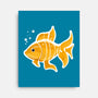 Be A Goldfish-none stretched canvas-pahblowe