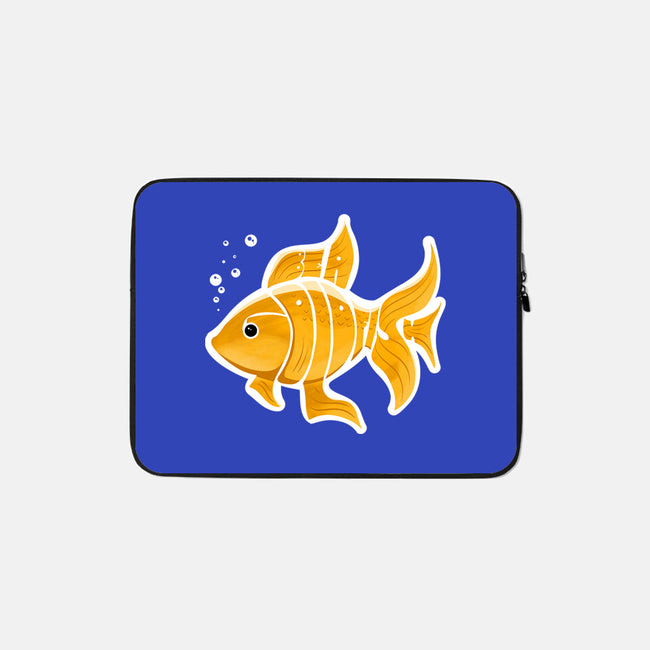 Be A Goldfish-none zippered laptop sleeve-pahblowe