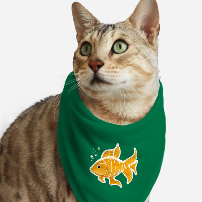 Be A Goldfish-cat bandana pet collar-pahblowe