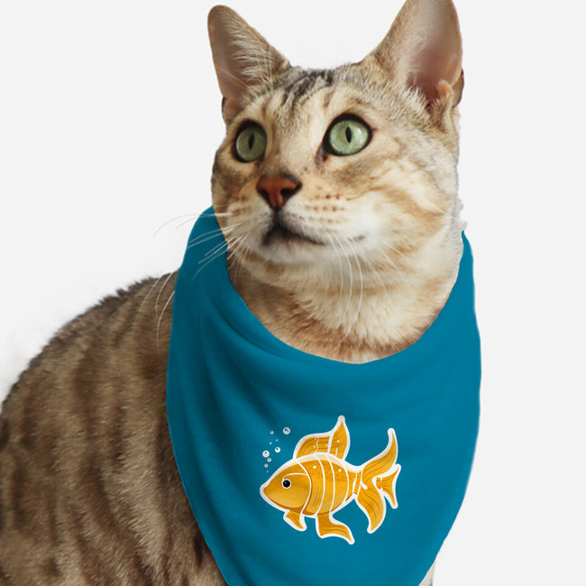 Be A Goldfish-cat bandana pet collar-pahblowe