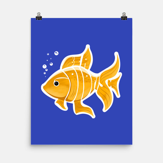 Be A Goldfish-none matte poster-pahblowe