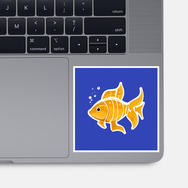 Be A Goldfish-none glossy sticker-pahblowe