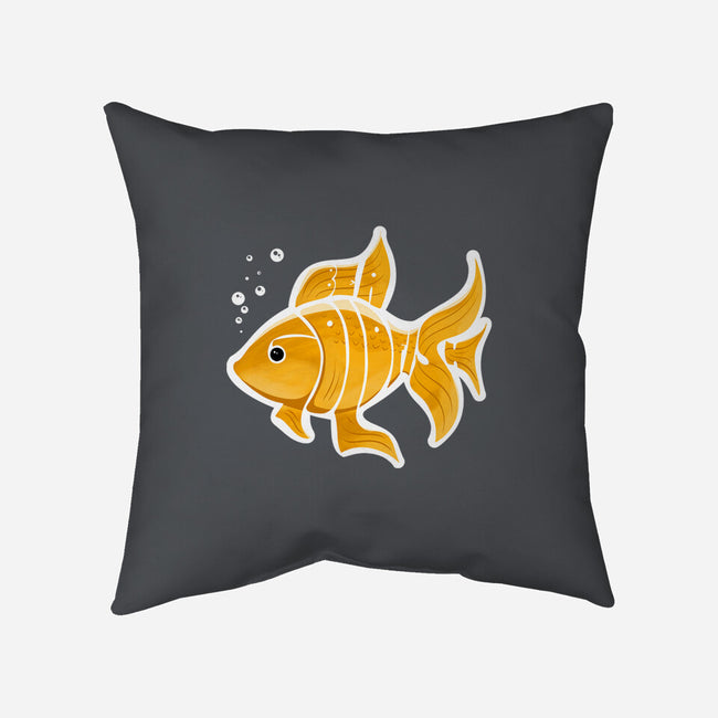 Be A Goldfish-none removable cover w insert throw pillow-pahblowe
