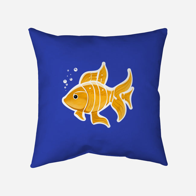 Be A Goldfish-none removable cover w insert throw pillow-pahblowe
