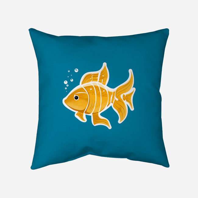 Be A Goldfish-none removable cover w insert throw pillow-pahblowe