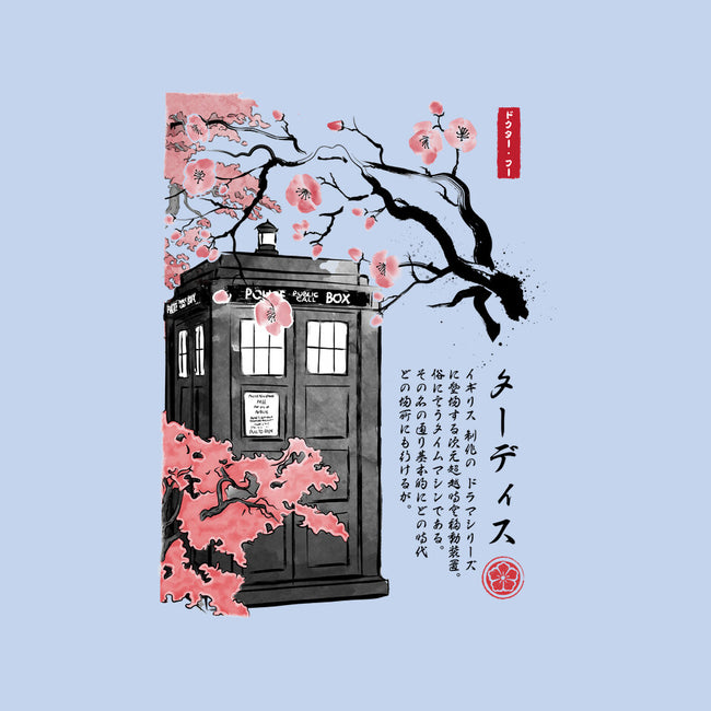 Tardis Sumi-E-none stretched canvas-DrMonekers