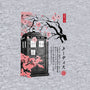 Tardis Sumi-E-unisex zip-up sweatshirt-DrMonekers