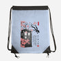 Tardis Sumi-E-none drawstring bag-DrMonekers