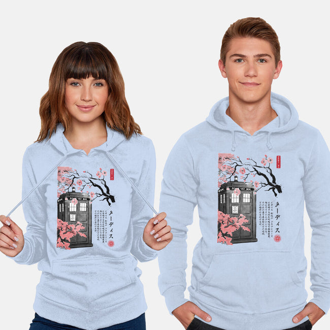 Tardis Sumi-E-unisex pullover sweatshirt-DrMonekers