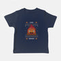 Fire Demon Christmas-baby basic tee-Alundrart