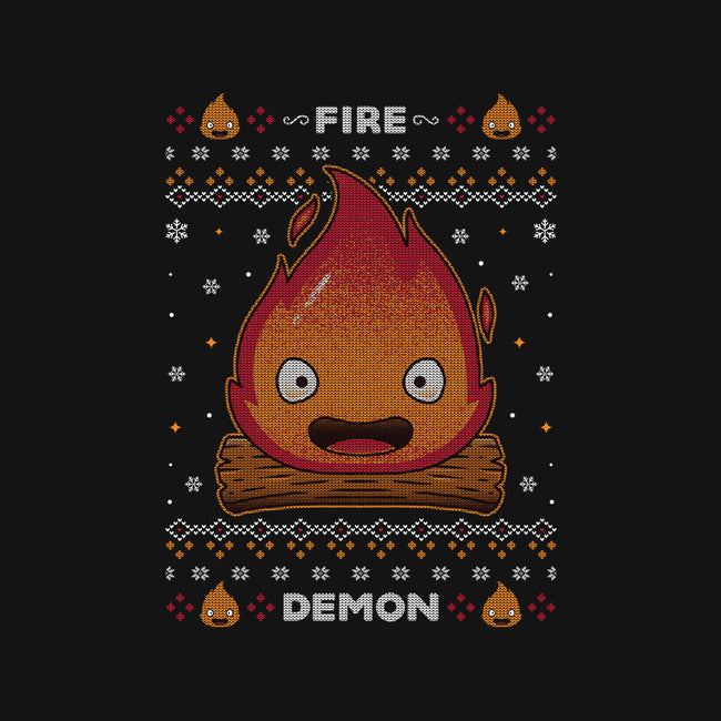 Fire Demon Christmas-baby basic tee-Alundrart