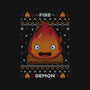 Fire Demon Christmas-unisex crew neck sweatshirt-Alundrart