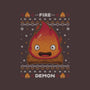 Fire Demon Christmas-unisex crew neck sweatshirt-Alundrart