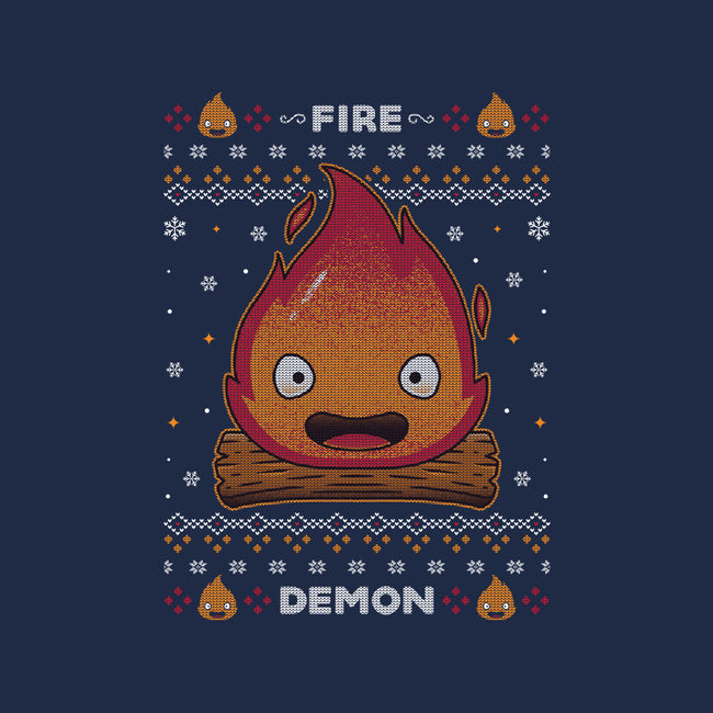 Fire Demon Christmas-womens racerback tank-Alundrart