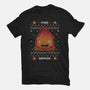 Fire Demon Christmas-womens basic tee-Alundrart