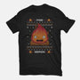 Fire Demon Christmas-unisex basic tee-Alundrart