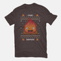 Fire Demon Christmas-womens basic tee-Alundrart