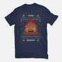 Fire Demon Christmas-unisex basic tee-Alundrart