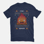 Fire Demon Christmas-womens basic tee-Alundrart