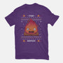 Fire Demon Christmas-womens basic tee-Alundrart