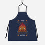 Fire Demon Christmas-unisex kitchen apron-Alundrart