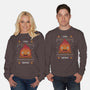 Fire Demon Christmas-unisex crew neck sweatshirt-Alundrart