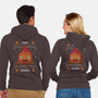 Fire Demon Christmas-unisex zip-up sweatshirt-Alundrart