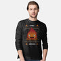 Fire Demon Christmas-mens long sleeved tee-Alundrart