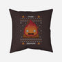 Fire Demon Christmas-none removable cover w insert throw pillow-Alundrart