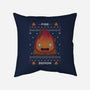 Fire Demon Christmas-none removable cover w insert throw pillow-Alundrart
