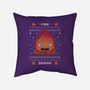 Fire Demon Christmas-none removable cover w insert throw pillow-Alundrart