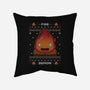 Fire Demon Christmas-none removable cover throw pillow-Alundrart