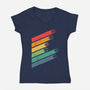 Dice Stripes-womens v-neck tee-ShirtGoblin