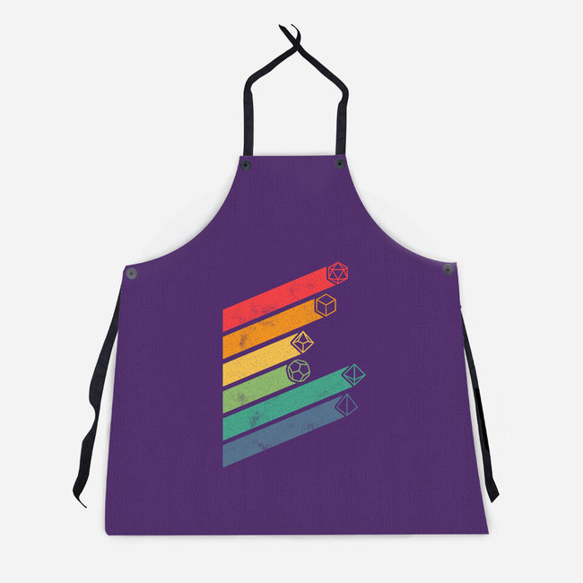 Dice Stripes-unisex kitchen apron-ShirtGoblin