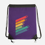 Dice Stripes-none drawstring bag-ShirtGoblin